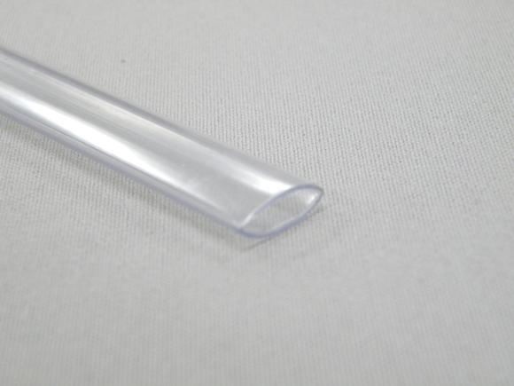 Pręt OVAL transparent 4m. wym. 5x14 mm